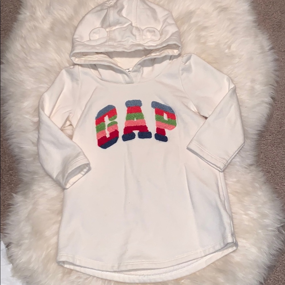 Cute bear ears hoodie dress